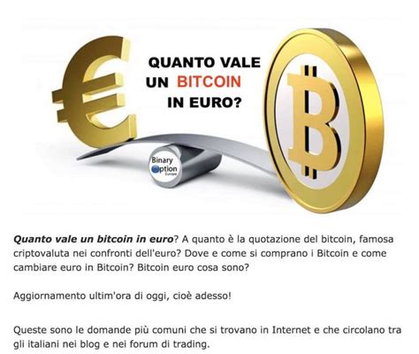 bitcoin euro tempo reale.